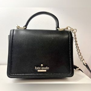 KATE SPADE mini bag - black with gold hardware